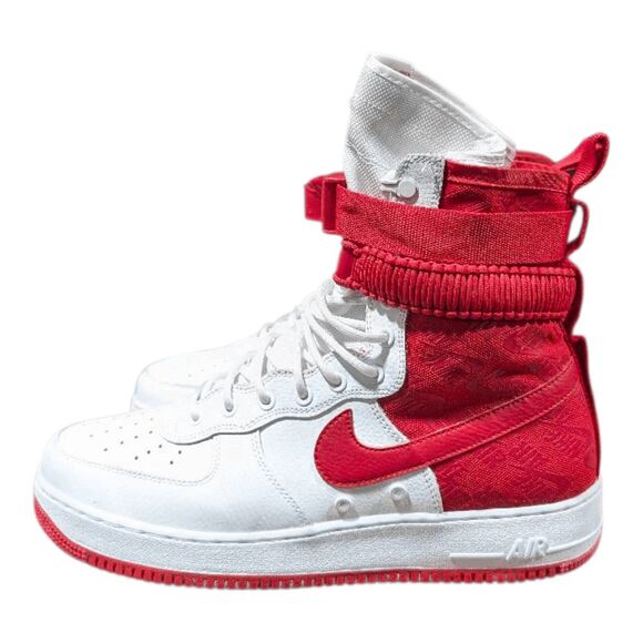 NIKE SF Air Force 1 High 'University Red' Sneakers Size 13 - Picture 3 of 9